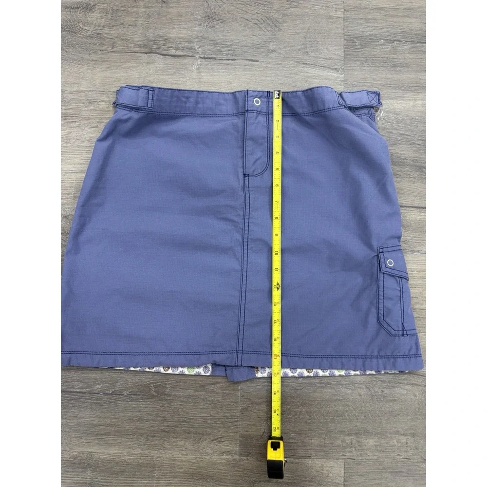 Horny Toad Toad & Co Women's Nylon Skirt Size 8 Cargo Pockets Adjustable Waist